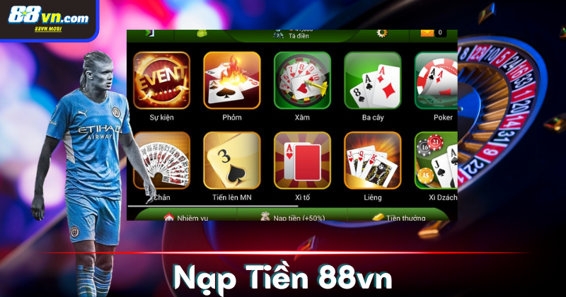 Nhưng lưu ý quan trọng khi nạp tiền tại 88VN